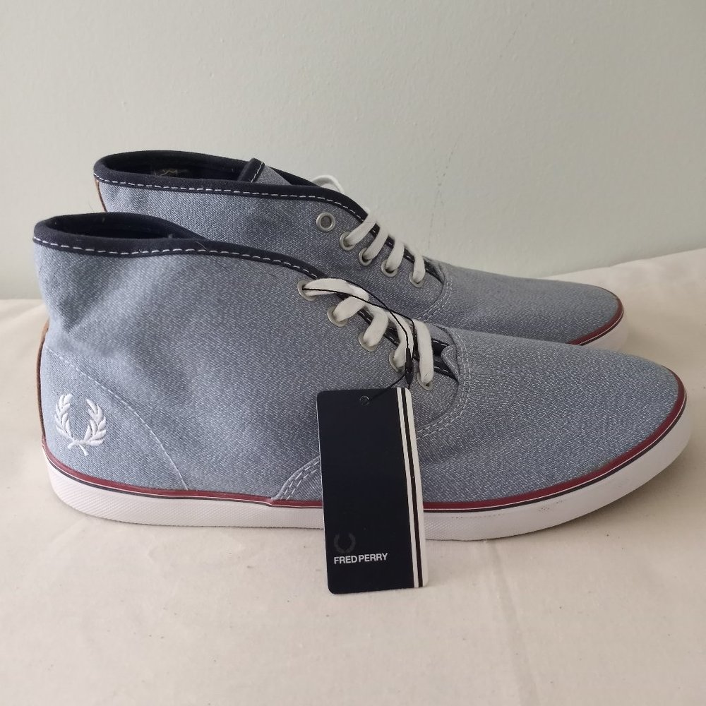 Fred Perry Blue Chukka Roots Sneakers Shoes